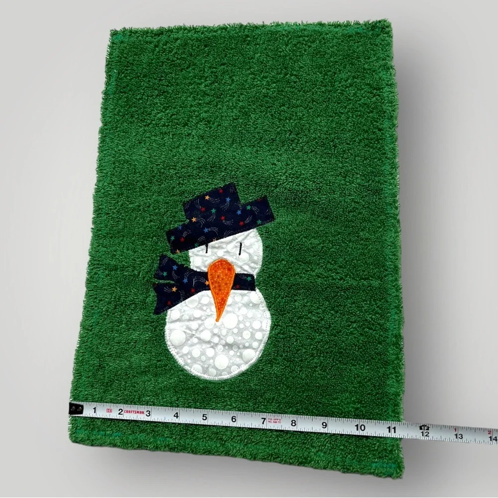 Lot/2 𝑯𝒂𝒏𝒅𝒎𝒂𝒅𝒆 Holiday Christmas Hand Towels 🎁